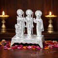 Ram Darbar Idol Set on Decorative item (Silver Finish Sacred Ensemble)