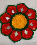 फुलांच्या डिझाइनची रेडीमेड रांगोळी | Decorative Floral Ready Made Rangoli