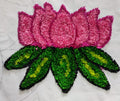 कमळ डिझाइन रेडीमेड रांगोळी मॅट | Premium Lotus Design Ready Made Rangoli Mat