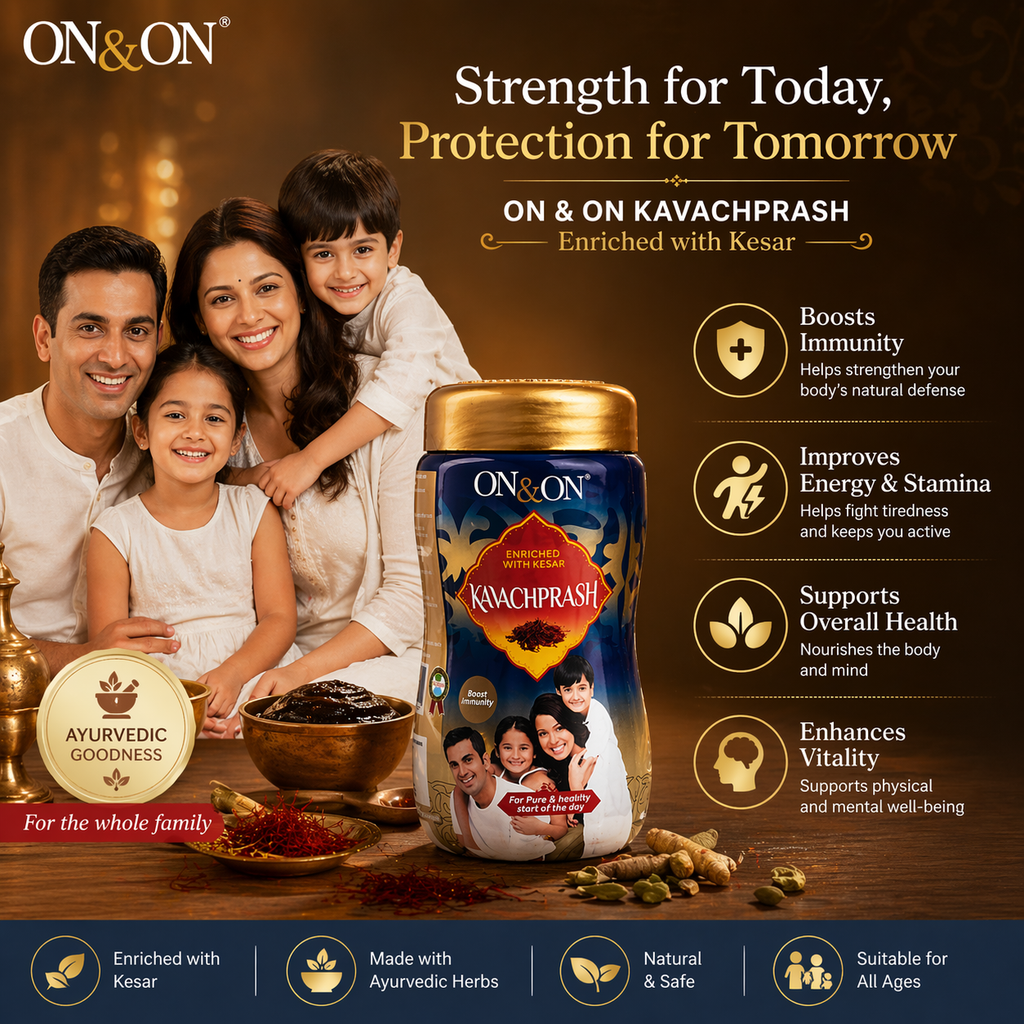 ON & ON कवचप्राश (केसर युक्त) – इम्यूनिटी बूस्टर