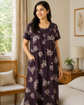 Premium Alfine Cotton Nighty for Women