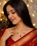 Floral Pearl Designer Necklace Set for Women