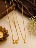 Elegant Gold-Plated Mangalsutra Combo