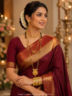 Traditional Gold-Plated Mangalsutra Combo Set with Earrings & Bangles