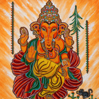 Handmade Beads Art Lord Ganesha Wall Decoration