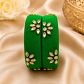 Green Silk Thread Bangles
