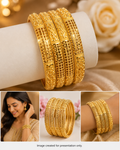 Traditional Gold Plated Designer Bangles