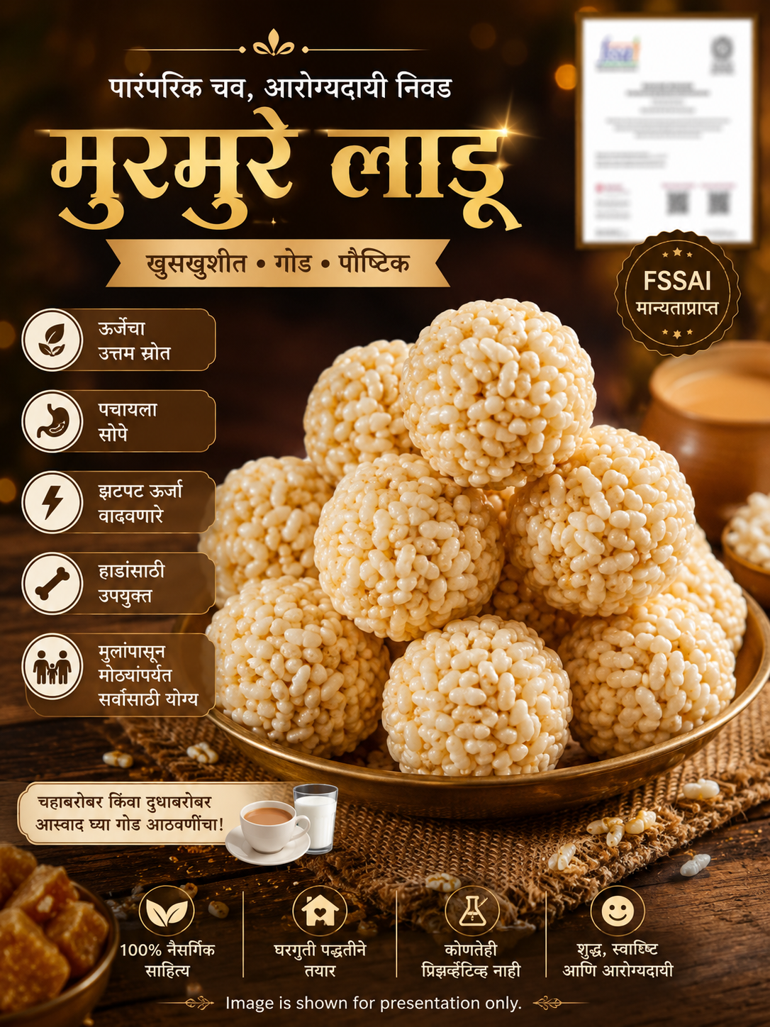 मुरमुरे लाडू | Homemade Healthy Sweet