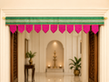 Traditional Handmade Door Toran | Blue Leaf Design Decorative Door Hanging