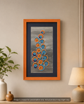 Handmade Beads Wall Art with Premium Wooden Photo Frame | Decorative Abstract Wall Hanging for Living Room & Home Décor