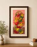 Handmade colour Beads Wall Art with Premium Wooden Photo Frame | Decorative Abstract Wall Hanging for Living Room & Home Décor