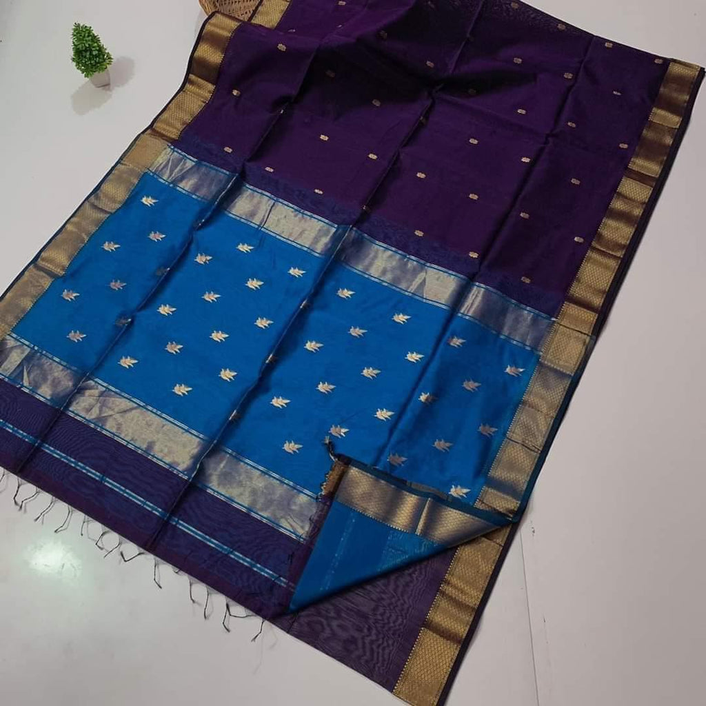 Elegant Maheshwari Silk Blend Saree
