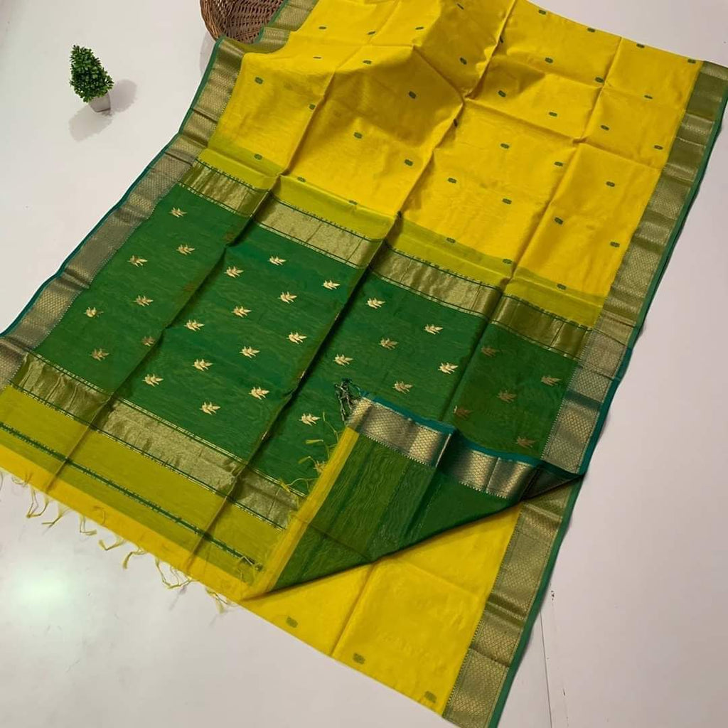 Elegant Maheshwari Silk Blend Saree