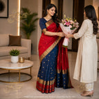 Elegant Maheshwari Silk Blend Saree