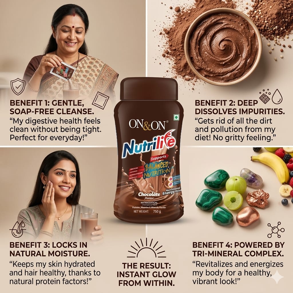 ON & ON Nutrilife Chocolate Nutritional Energy Drink (750g)