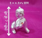 Premium White Metal Bal Gopal Idol (Bal Krishna) – Decorative & Pooja Murti