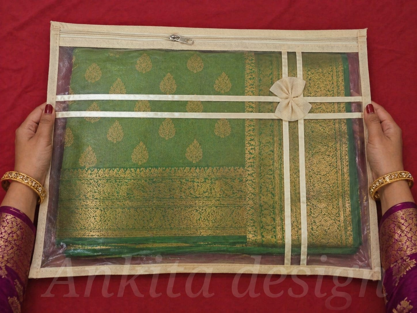 Premium Saree Storage Cover – Elegant & Protective Organizer