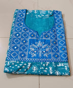 Women’s Printed Cotton Nighty / Lounge Gown – Soft Comfortable Daily Wear