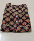 Women’s Printed Cotton Nighty / Lounge Gown – Traditional Pattern Comfortable Wear
