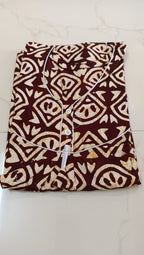 Women’s Batik Print Cotton Nighty – Comfortable Daily Wear Gown