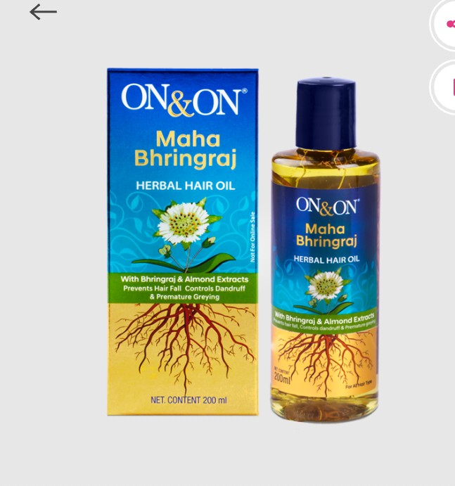 ON&ON महा भृंगराज हर्बल हेअर ऑइल