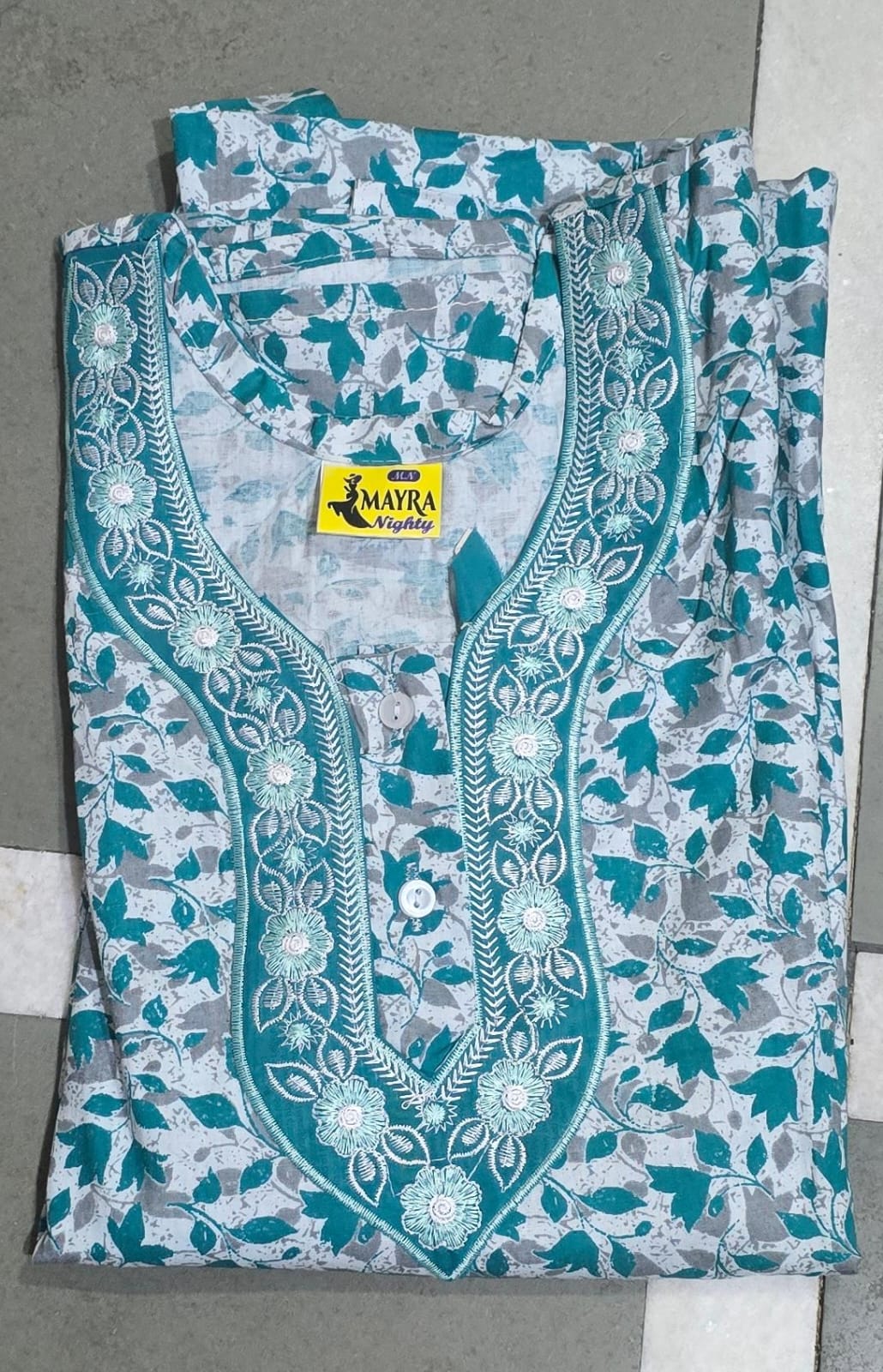 Women’s Cotton Printed Nighty – Soft Comfortable Night Gown