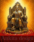Premium Chhatrapati Shivaji Maharaj Golden Statue | Royal Decorative Idol for Home & Office