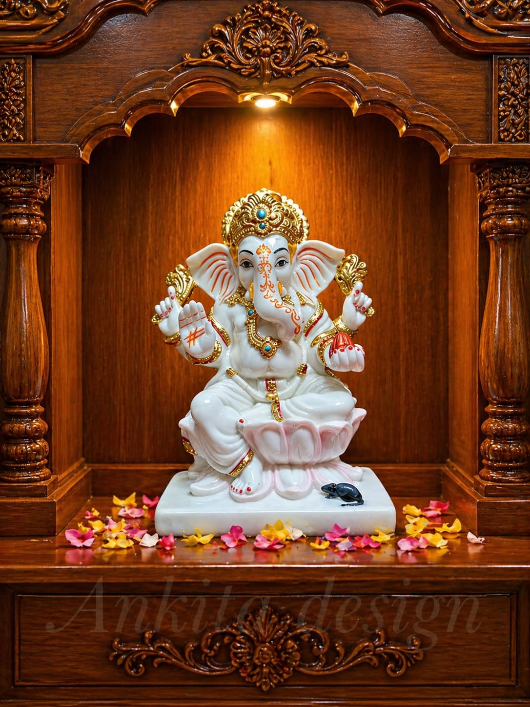 Premium Ganpati Fiber Murti | Divine Home & Office Décor Idol
