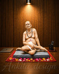 Premium Swami Samarth Fiber Murti | Spiritual Decorative Idol for Home & Office