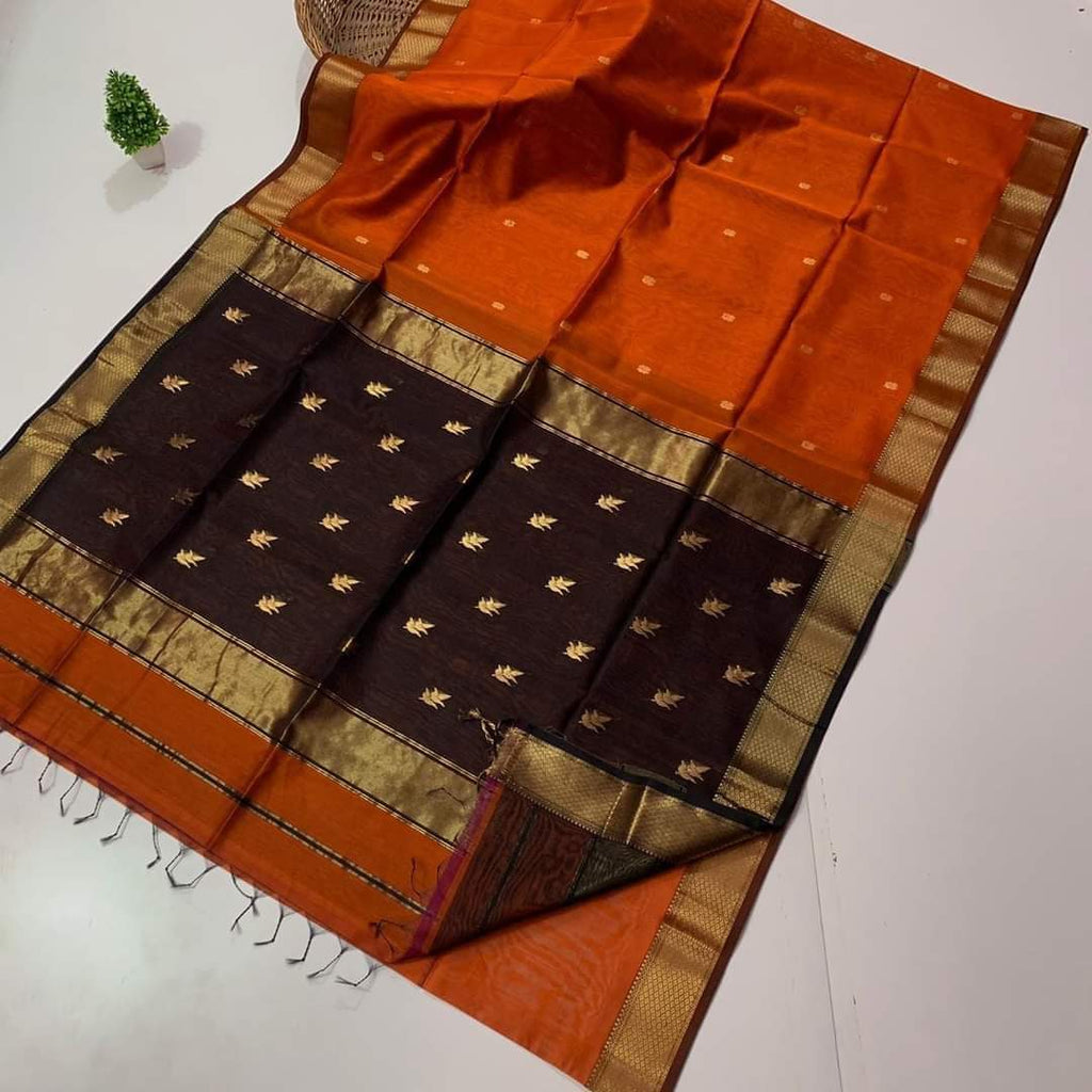 Elegant Maheshwari Silk Blend Saree