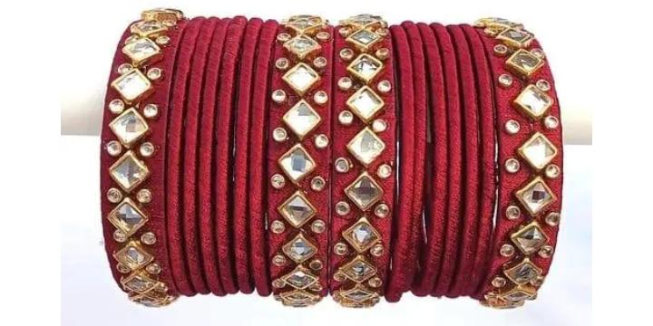 Designer Silk Thread Bangles