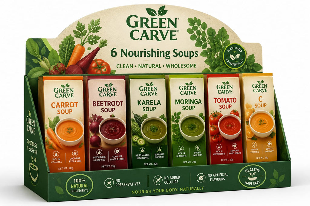 Green Carve Instant Healthy Soup Combo Pack | Natural Vegetable Soup Mix Collection