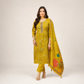 Mustard Yellow Designer Kurta Pant Dupatta Set | Elegant Women’s Ethnic Wear