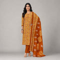 Mustard Floral Printed Kurta Pant Dupatta Set | Elegant Women’s Ethnic Wear