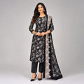 Black Designer Printed Kurta Pant Dupatta Set | Elegant Women’s Ethnic Wear