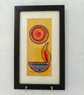 6 x 10 Inch Handmade Diya Multipurpose Key Holder with Photo Frame