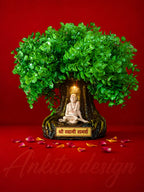 Shree Swami Samarth Tree Idol with LED Light | Spiritual Decorative Showpiece for Home & Office