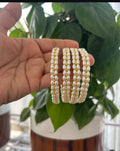 Elegant Pearl Beaded Bangles Set