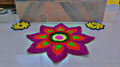 Designer Floral Rangoli Mat