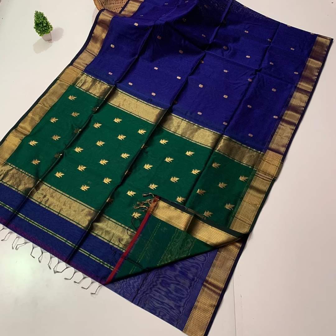 Elegant Maheshwari Silk Blend Saree
